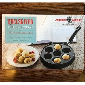 Filled Pancake Pan w/ Great Breakfast Book